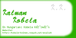 kalman kobela business card